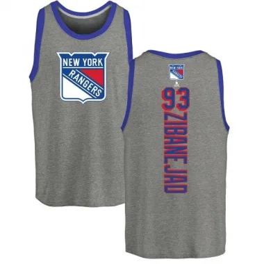 Ash Men's Mika Zibanejad New York Rangers Backer Tank Top -