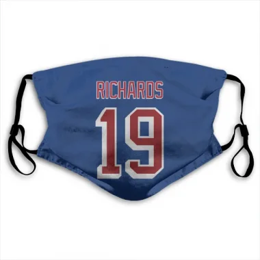 Blue New York Rangers Brad Richards   Face Mask