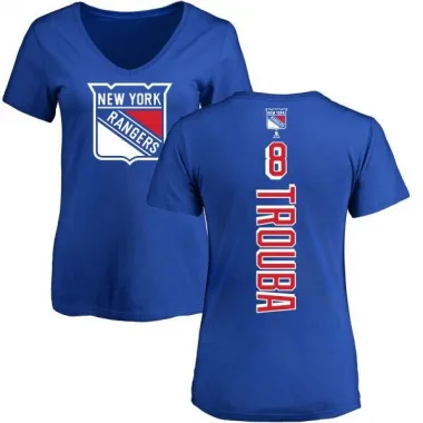 Blue Women's Jacob Trouba New York Rangers Backer T-Shirt -