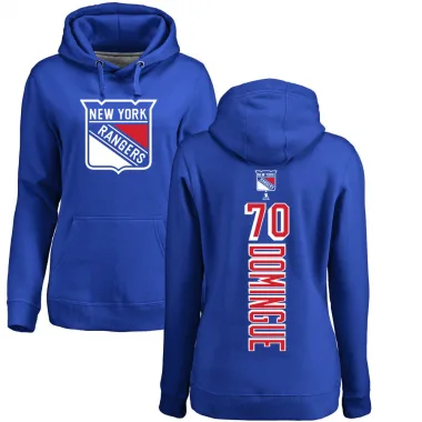 Blue Women's Louis Domingue New York Rangers Branded Backer Pullover Hoodie