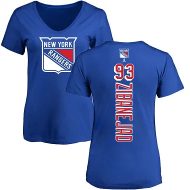 Blue Women's Mika Zibanejad New York Rangers Backer T-Shirt -