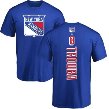 Royal Men's Jacob Trouba New York Rangers Backer T-Shirt -