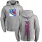 Youth Louis Domingue New York Rangers Branded Ash Backer Pullover Hoodie